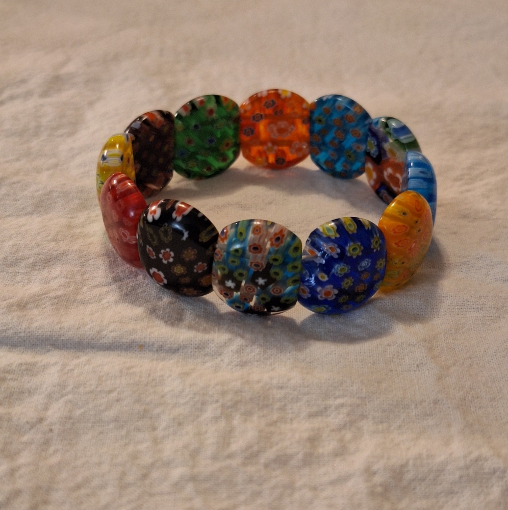 Millefiori Glass Bracelet